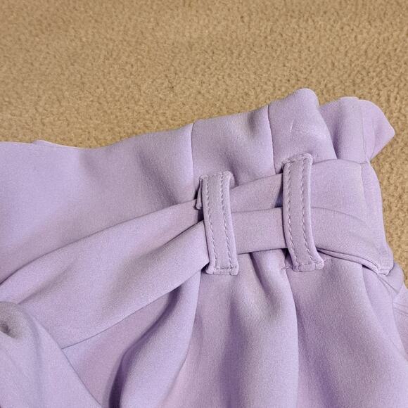 ShoSho High-waisted Sculpting Shorts with Tie Belt.. Size MD.. Lavender.. - Picture 3 of 7
